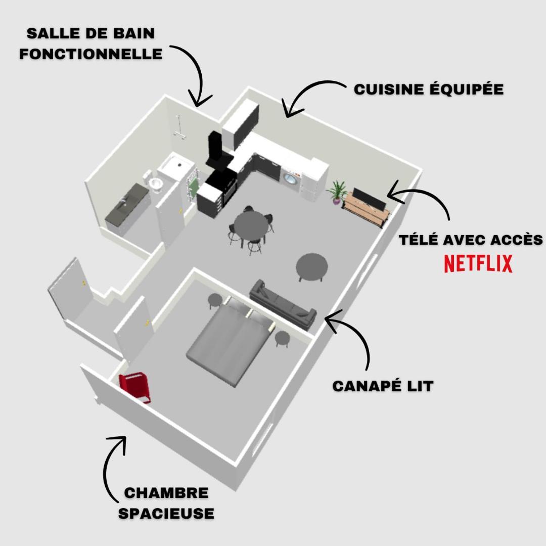 Le Grand Republicaint2 Apartment Le Peage-de-Roussillon ภายนอก รูปภาพ